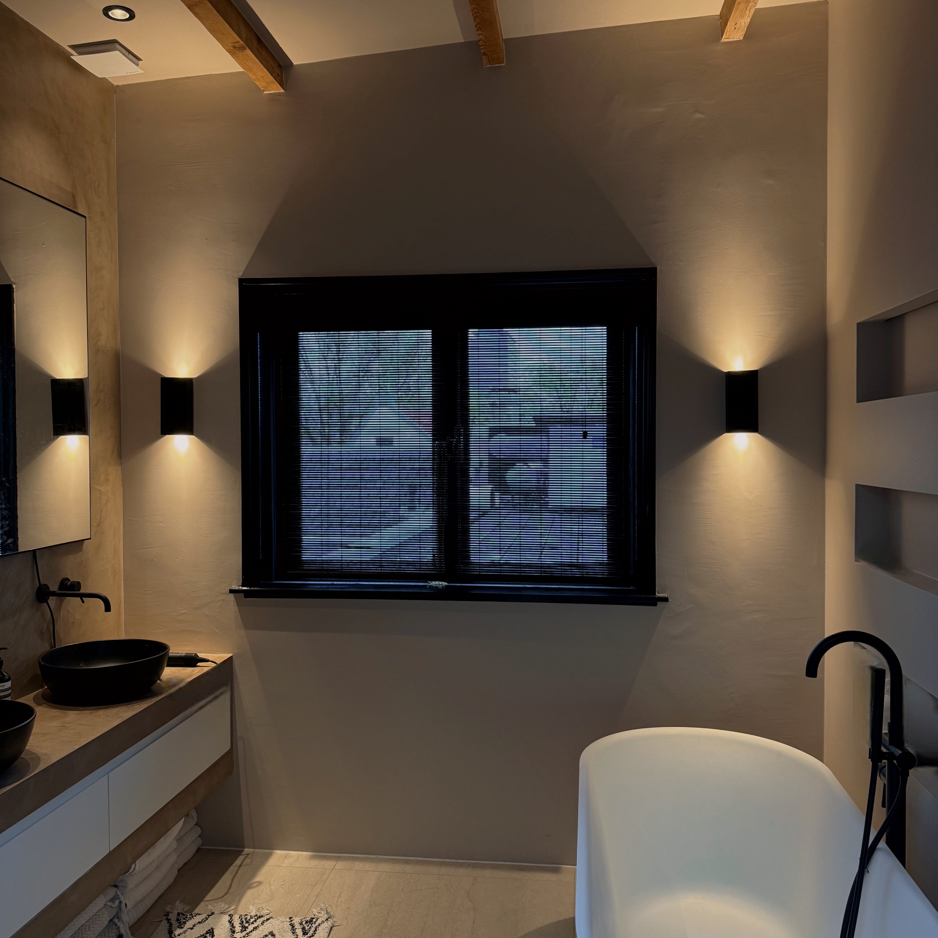 Baltex Blind - Bamboo Zwart - Rolblind - Badkamer