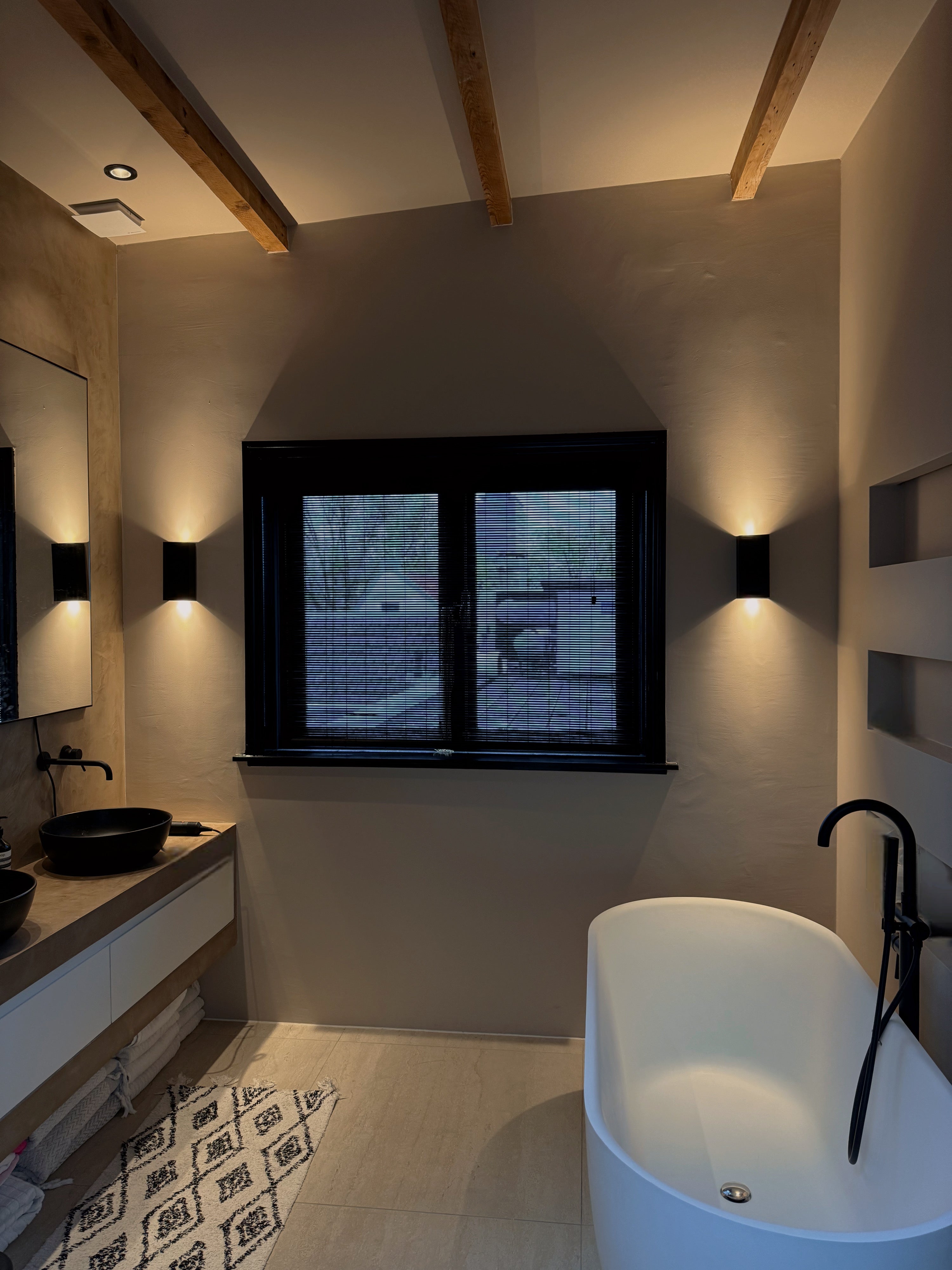 Baltex Blind - Bamboo Zwart - Rolblind - Badkamer