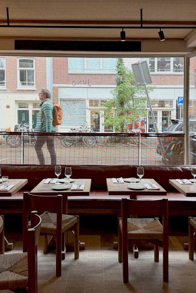 Cafe gordijnen en blinds van Baltex blinds - Mokka - August Interieur